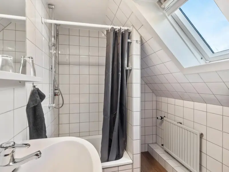 Bad mit Badewanne und Dachfenster, Superior Apartment